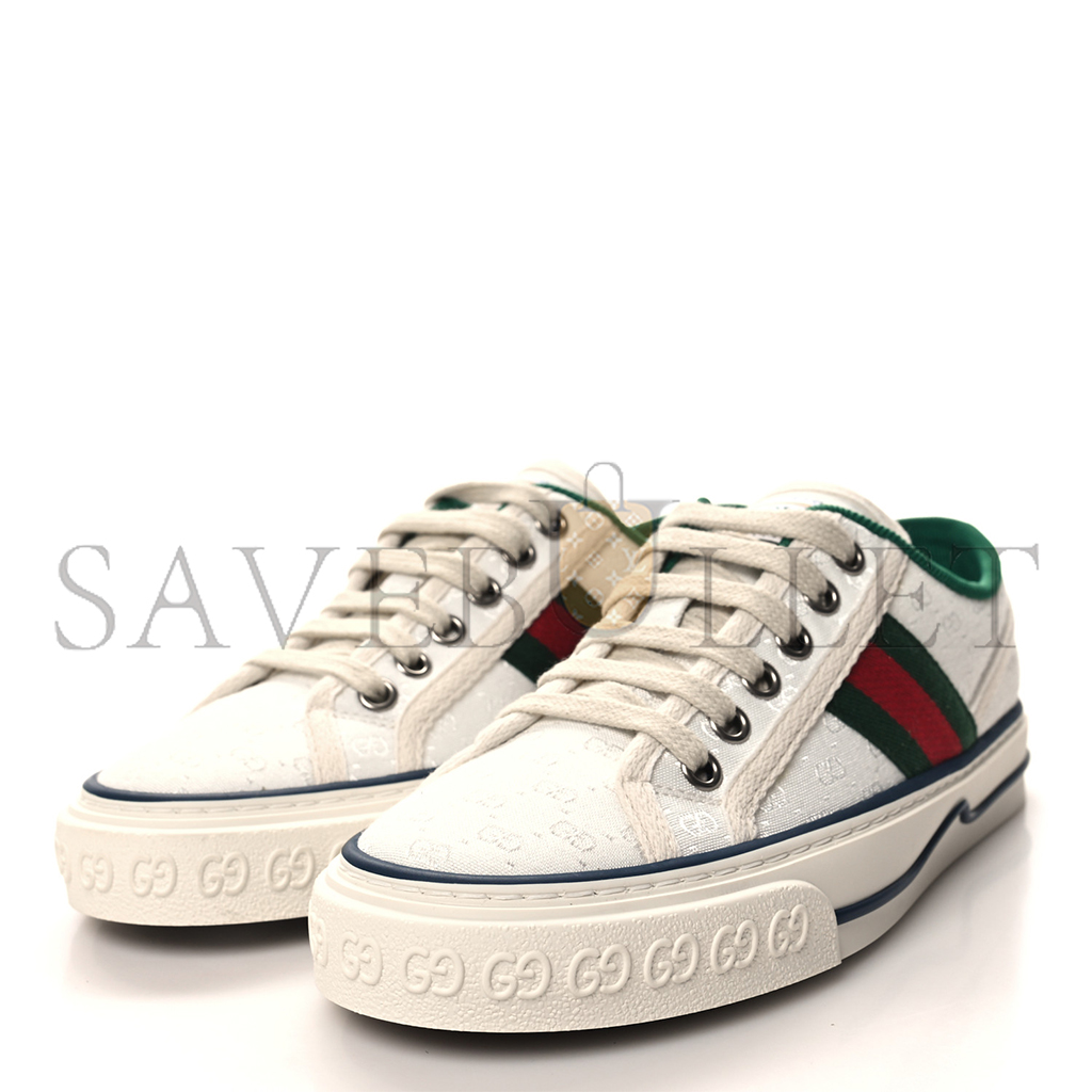 G*u*i jacquard mini gg monogram web womens 1977 tennis sneakers